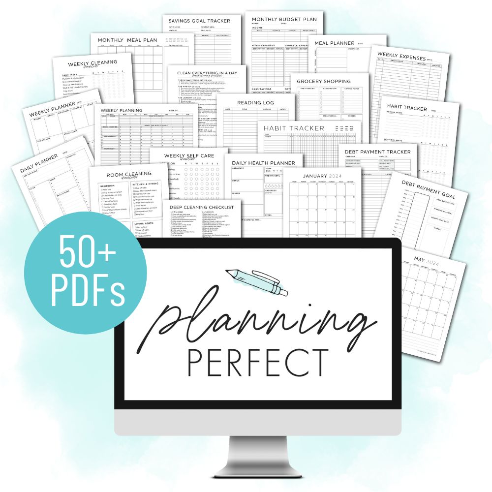 planning printable organizer bundle