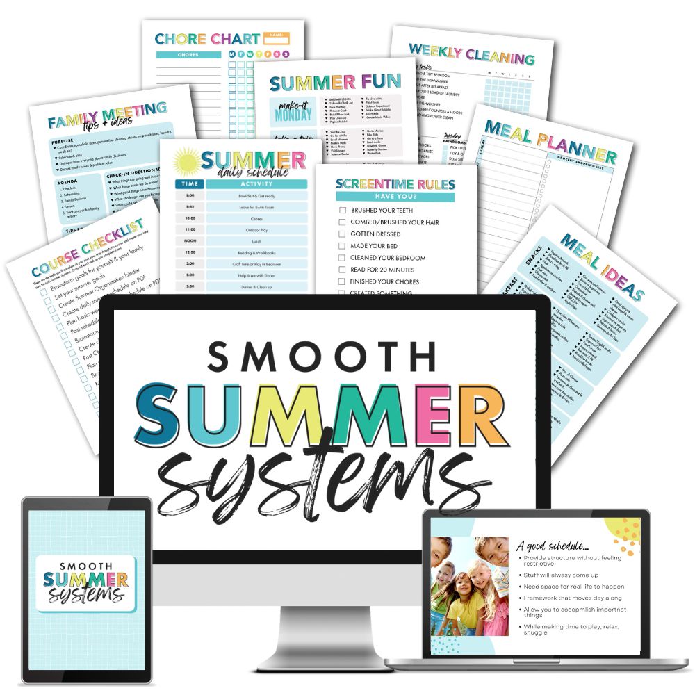 summer organization course materials