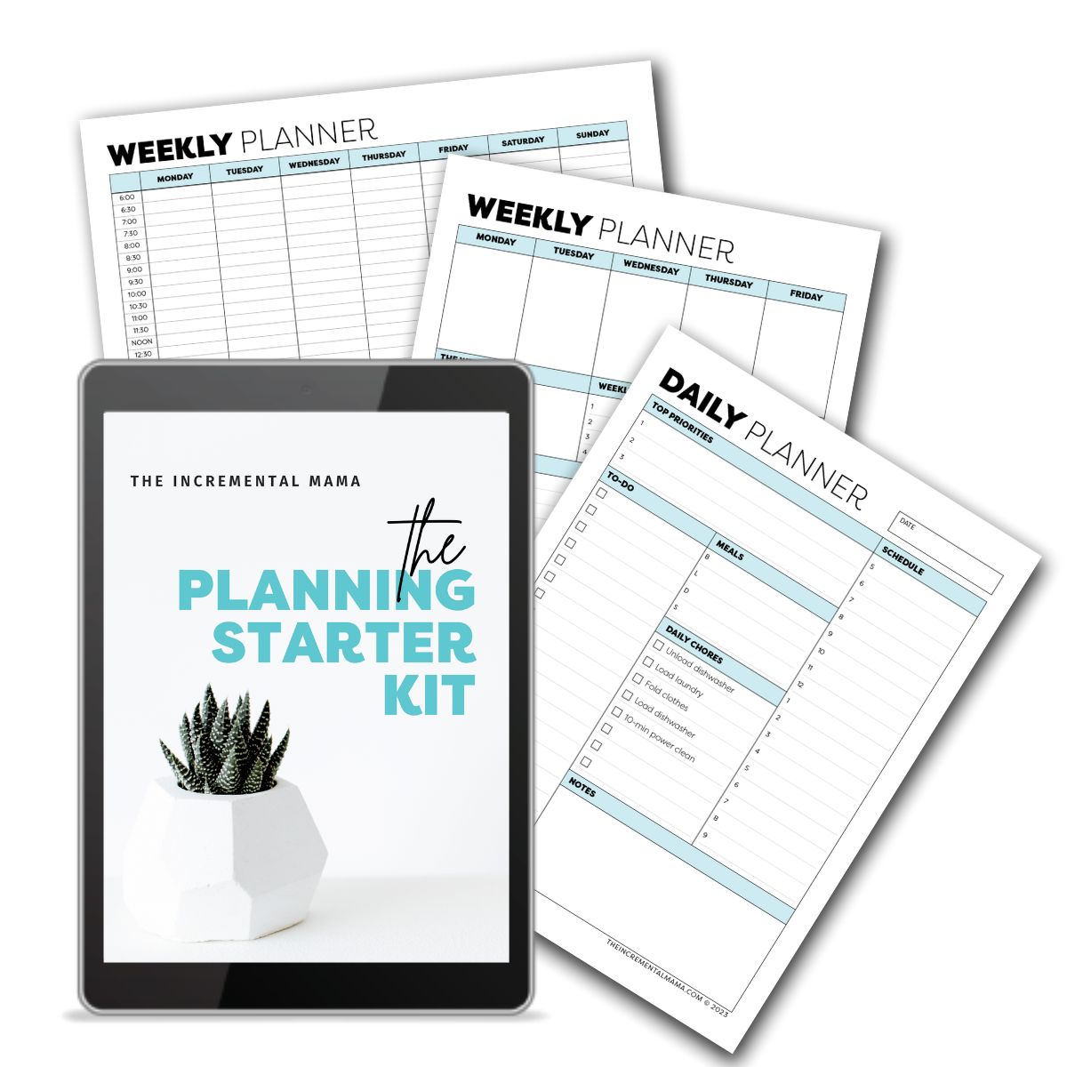 daily weekly time blocking schedule printables